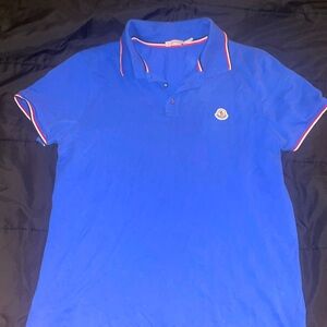 Blue Moncler Men’s Polo